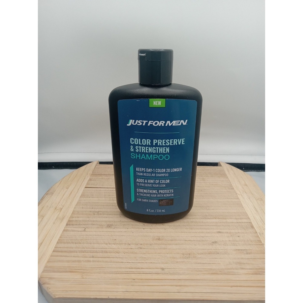 Just For Men Color Preserve & Strengthen Shampoo - 8 oz, Dark Shades-Free Ship‎